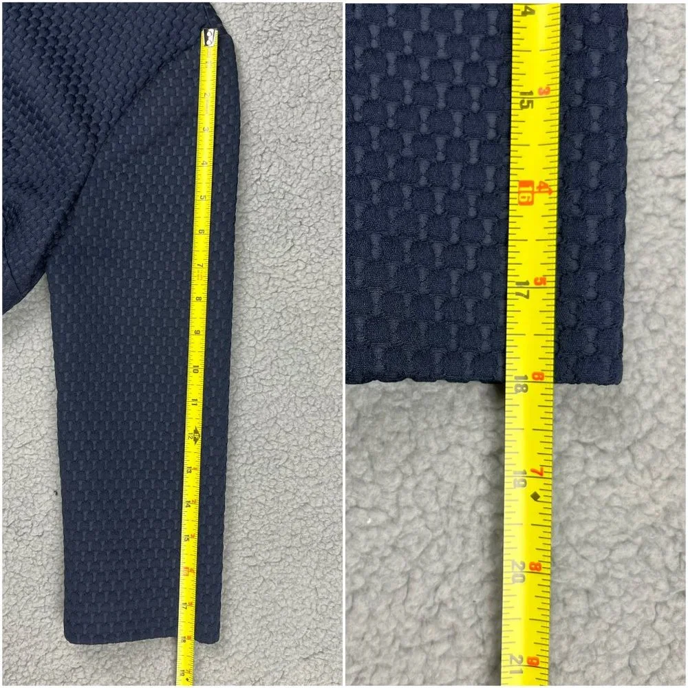 J Crew Sheath Dress Women 4 Navy Blue Work Portfolio Office Matelasse Workwear - Picture 11 of 12